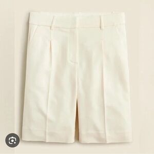 J Crew High Rise Trouser short in city twill